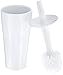 Amazon Basics Toilet Bowl Brush and Holder - Smooth White