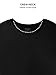DAVID ARCHY Men's Undershirt Bamboo Rayon Moisture-Wicking Black T-Shirts Stretch Crewneck Tees for Men, 3-Pack (L, Black)