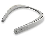 Wearable Speaker - Lightweight Neckband Speaker with Bluetooth, Listen to Music, Watch TV with Theater Quality 3D Sound, Hands-Free Phone Calls by My Theater - White