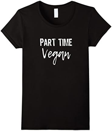 Women's Part Time Vegan T-Shirt Small Black