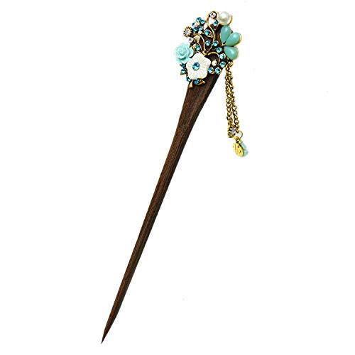 Monrocco Wooden Hair Stick Chinese Hair Chopsticks for Hair DIY Accessory - Thumbnail 5