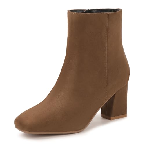 IDIFU Aliza Square Toe Ankle Boots