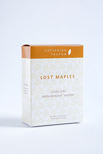 CatSpring Yaupon - Lost Maples Medium Roast Black Yaupon Tea - Loose Leaf - Naturally Caffeinated, Herbal and Sustainable - Yaupon Black Tea Grown, Harvest and Made in the USA {2 oz.}