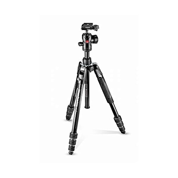 Manfrotto Befree Advanced Kamerastativ-Set mit Twist-Verschluss, tragbares Reisestativ-Kit mit Kugelkopf, aus Aluminium, für DSLR, Spiegelreflexkamera, spiegellose Kamera, Kamerazubehör