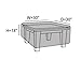 Covermates Square Patio Accent Table Cover - Patio Outdoor Furniture Cover, Water Resistant Outdoor Ottoman/Side Table Cover, Elite 300D Polyester, 30W x 30D x 18H, Khaki