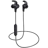 AUKEY Wireless Bluetooth Headphones, Sports Earbuds with HiFi Sound, Nano Coating Waterproof, 8 Hour Battery Life, Built-in Noise Cancelling Mic, Secure Fit Earphones for Workout, Gym and Running