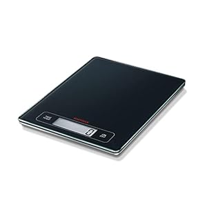 Soehnle Page Profi digitale weegschaal voor max. 15 kg, digitale keukenweegschaal met groot weegoppervlak en tarra…