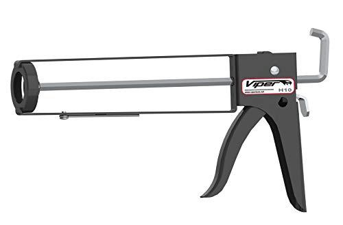 Albion Engineering H10 Viper Line Manual Skeleton Cartridge Caulking Gun with Hex Rod, 1/10 Gallon (10 oz), 10:1 Drive