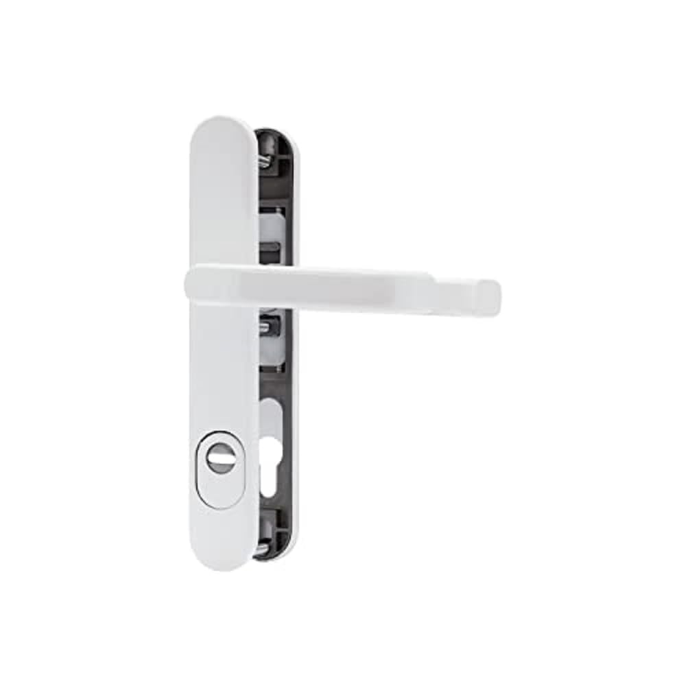 ABUS SRG92N ZS W Door Protection Fitting with Cylinder Protection & Double-Sided Handle, White - 62569