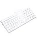 ProElife Ultra Thin Silicone Keyboard Protector Cover Skin for Apple iMac Magic Keyboard & Magic Keyboard 2 U.S Layout (MLA22L/A-A1644, 2015 2016 Released) (Without Numeric Keypad) (Transparent) primary