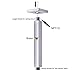 SR SUN RISE SRSH-C1003 Ceiling Mount Bathroom Luxury Rain Mixer Shower Combo Set Rainfall Shower Head System 10 Inch Polished Chrome (Contain Shower Faucet Rough-In Valve Body and Trim）