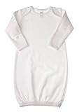 Baby Jay Baby-Kimono Sleeper Gown Newborn White