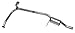 Walker 55173 Direct Fit Exhaust Resonator and Pipe Assembly 1.875