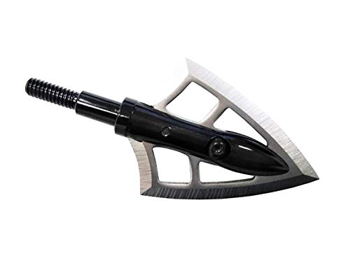 Arrow Broadhead 125 Grain Fixed Blades Stainless Steel, 2 Blades Crossbow Recurve Bow, Outdoor Hunting Broadhead 6 Pack