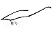 Agstum Pure Titanium Half Rimless Business Glasses Frame Eyeglasses Clear Lens