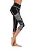 IMIDO Women's Yoga Capri Pants Sport Tights Workout Running Leggings with Side Pocket (L, Gray Capri Pants)