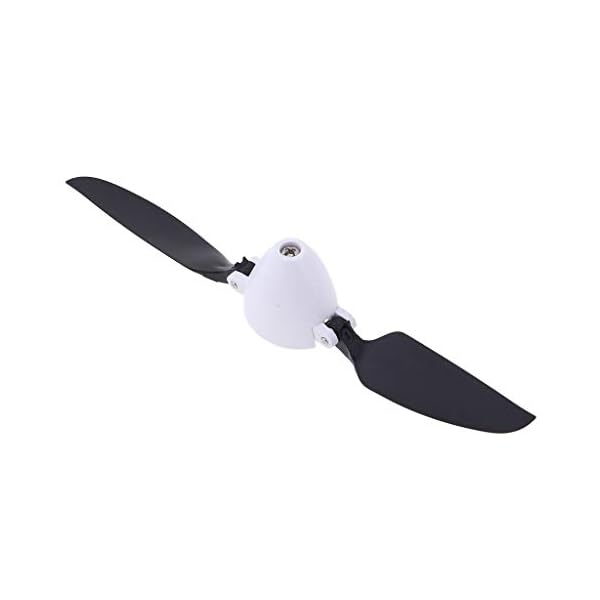 2 Pcs Ersatzpropeller Propeller für WLtoys F959 3 Kanal Flugzeug - Schwarz, Weiß – Bild 3