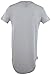 Mens Tall Long T Shirts and Hoodies with Zippers and Designs (Many Styles to Choose from) (M, White/Navy)