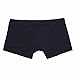 FEESHOW Men's Silky Boxer Briefs Shorts Long Sheath Sleeve Underwear Lingerie Black Medium(Waistline 26.0-39.0