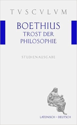 Trost Der Philosophie Consolatio Philosophiae Latainisch