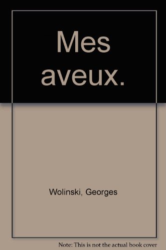 Mes aveux