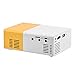 Mini Home Theater Projector,ASHATA Portable Stylish LED Projector with 1080P HD,HDMI Multimedia Player Video Projector with Clear Stereo Sound Effect (White Yellow)thumb 1