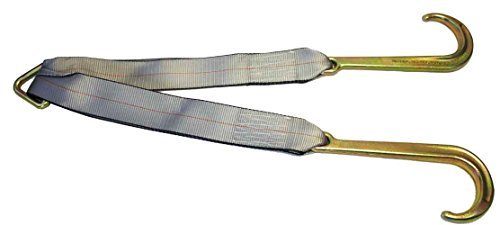 Tow Straps V Bridle 3" x 24" w/ 15" J Hooks 5400 WLL - Thumbnail 3