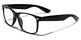 Kids Nerd Girls Boys Clear Lens Non-Prescription Fashion Costume Glasses for Children Age 4-12