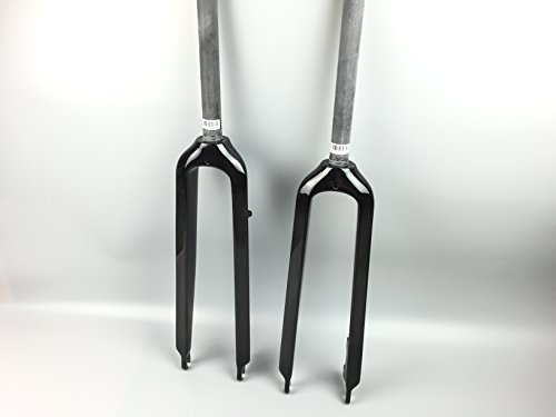 QILEFU Mountain Bike Full Carbon Fibre Bicycle Front Forks Disc Brake Hard Fork Matte MTB 26er 29er Parts (29er)
