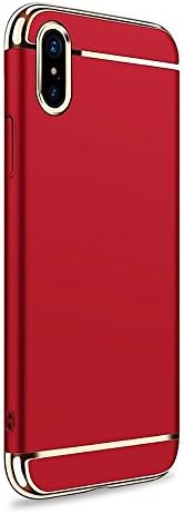Maximall – iPhone X Case ✅ Designer Thinnest Woman/Man Light Best Slim Protective Cool Apple Iphone 10 red cover case (Red)