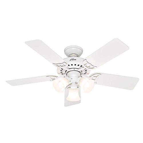 Hunter Stonington 46 in. Indoor White Ceiling Fan
