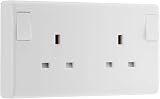 BG Electrical Nexus 800 Double Switched Converter Power Socket 13A 822CON White view 1