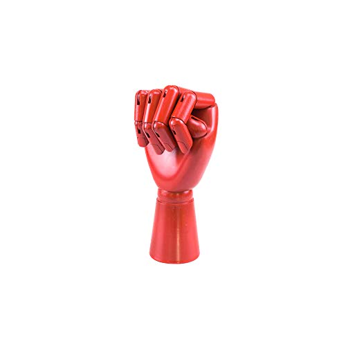 HSOMiD Flexible Wooden Hand Model Moveable Wooden Artists Manikin Hand Figure 10 Inches Right Hand Model for Sketching Drawing Painting Home Office Desk Decoration (10 Inch Right Hand) - Thumbnail 2