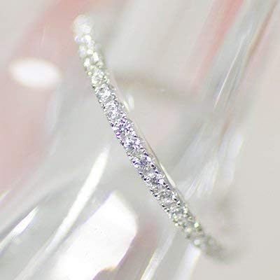 Amazon スワロフスキー シルバー リング スワロフスキー プラチナカラー Sv925 ロジウムコーティング ハーフエタニティリング ピンキーリング対応 スワロフスキークリスタルホワイト 7 リング 通販