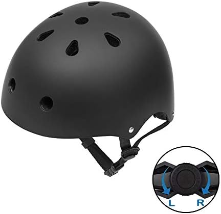 GIORO Skateboard Helmet Impact Resistance Safe Helmet Multi Sport for Bike, Skates, Skateboards & Scooter Certified CPSC Adult&Kids Adjustable Dial Helmet with Multiple Colors&Sizes