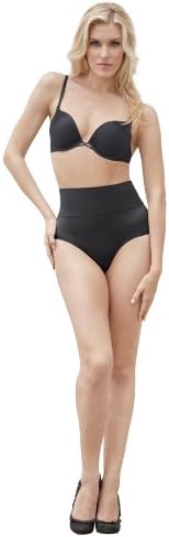 Julie France Womens Leger Ultra Firm Control Mid Waist Thong Shaper (Black, 1X)