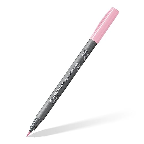 STAEDTLER 371-21 Pigment Arts Brush Pen - Light Rose (Box of 10)