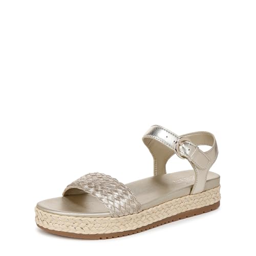 Naturalizer Womens Neila Sandal Champagne Metallic 7 W