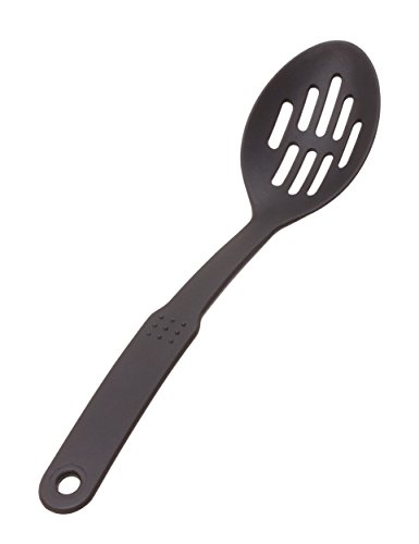 Crestware NY7 Nylon Slotted Spoon, 12", Silver
