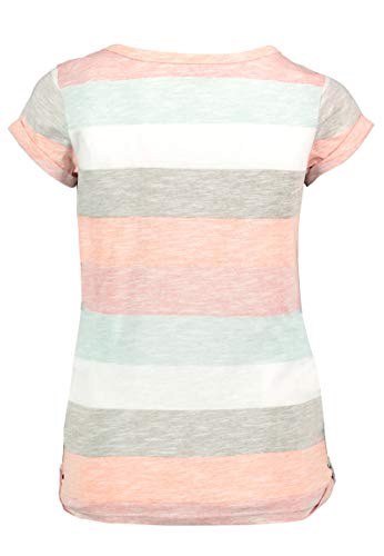 Sublevel-Damen-T-Shirt-mit-Kordel-Schnrung-Gestreift