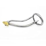 YiFeng Stainless Steel Male Chastity Cage Device Belt Locking Men Bondage Fetish ZCS12 (45mm Ring)