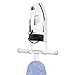 Household Essentials 166-1 Iron Wall Mount with Attached Ironing Board Hooks,White