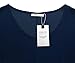 Adreamly Women's Stylish Chiffon Tassel Kaftan Swimsuit Beachwear Cover Up Free Size Navy Blue