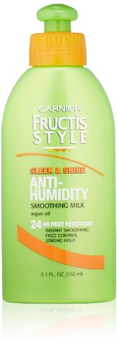 Garnier Fructis Style Sleek & Shine Anti-Humidity Smoothing Milk, Strong Hold 5.1 fl oz