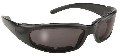 Rally Padded Motorcycle Glasses Smoke Lens