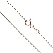 Honolulu Jewelry Company 14K Real Solid Rose Gold 0.5mm or 1mm Box Chain Necklace, 16