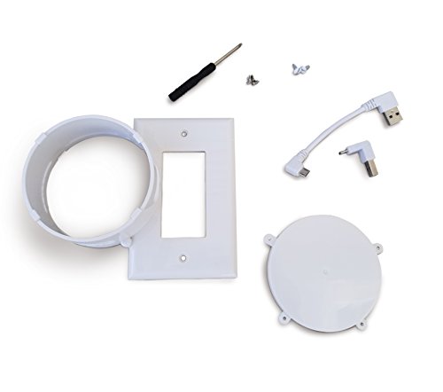 The Lock Mount for 2nd Gen Voice Assistants by Dot Genie: The Lockable Mount for Businesses, Schools, Breakrooms, Waiting Rooms, Offices, VBROs, Homes and Every Other Public Place (White, 1-Pack)