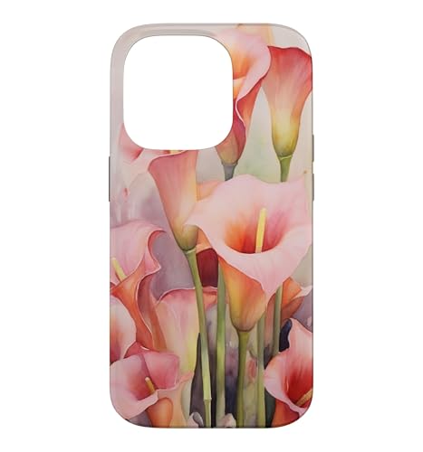 Calla Lilies Flower Floral Watercolor Case for iPhone 14 Pro