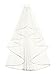 Venus Jewelry 1T 1 Tier Ribbon Edge Center Cascade Veil
