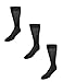 Windsor Collection Men's Silk Mid Calf Dress Socks (Pack of 3)